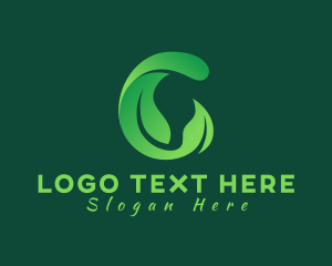 Environmental - Natural Leaf Letter C logo design