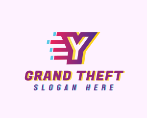 Speedy Motion Letter Y  Logo