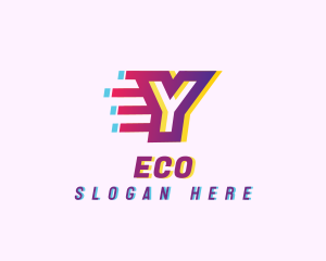 Gadget Store - Speedy Motion Letter Y logo design