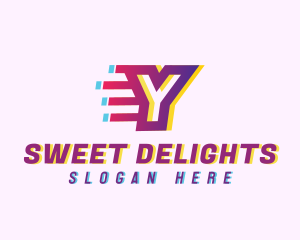 Online Game - Speedy Motion Letter Y logo design