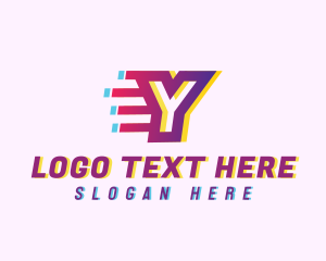 Letter Y - Speedy Motion Letter Y logo design