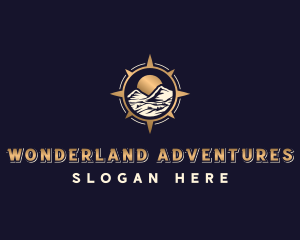 Compass Adventure Mountain logo design