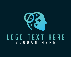 Automated - Artificial Intelligence Mind logo design