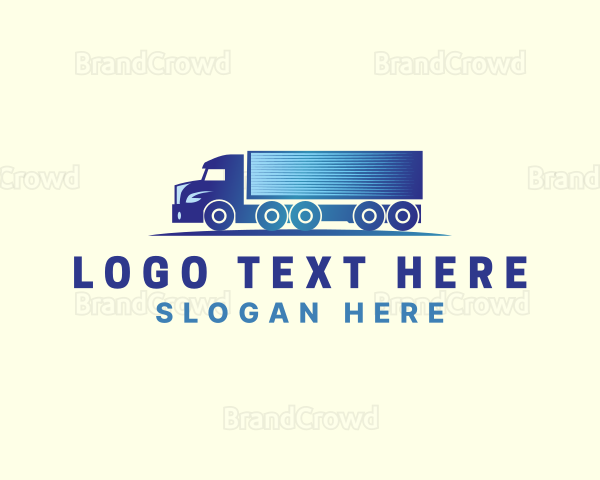 logistics Delivery Truck Logo