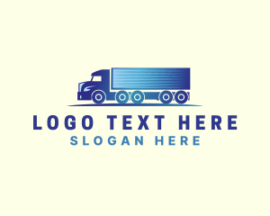 Haul - logistics Delivery Truck logo design