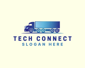 logistics Delivery Truck Logo
