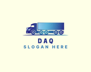logistics Delivery Truck Logo