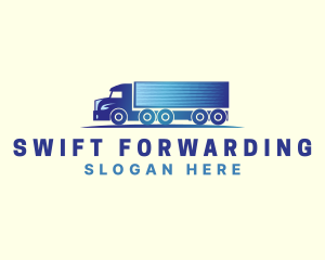 logistics Delivery Truck logo design