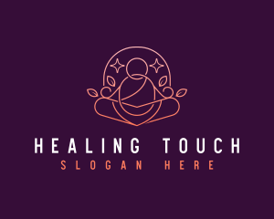 Wellness Yoga Meditation logo design