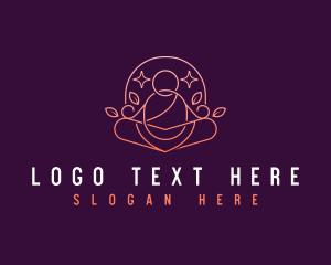 Enlightenment - Wellness Yoga Meditation logo design