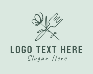 Restaurant - Restaurant Flower Fork logo design