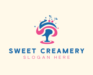 Ice Cream Tree logo design