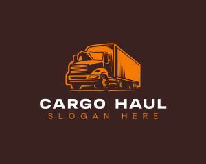 Truck Cargo Import Delivery logo design