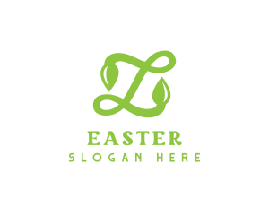 Letter L - Leafy Letter L Script logo design