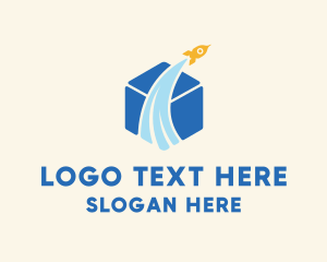 Logistic - Rocket Box Logistic logo design