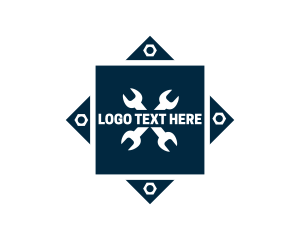 Engineering Hat - Wrench Tool Business logo design