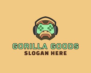 Gamer Gorilla Controller logo design