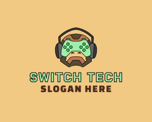 Switch - Gamer Gorilla Controller logo design