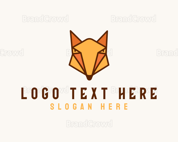 Geometric Fox Animal Logo