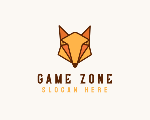 Geometric Fox Animal logo design