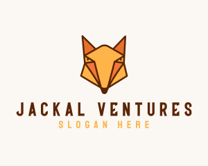 Geometric Fox Animal logo design