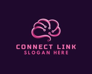 Link - Digital Brain Technology logo design