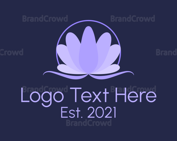 Natural Lavender Flower Logo