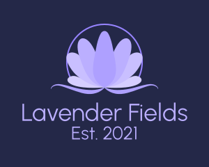 Lavender - Natural Lavender Flower logo design