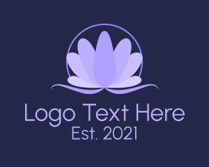 Flower - Natural Lavender Flower logo design