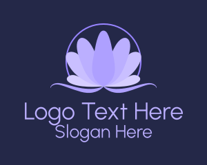 Natural Lavender Flower Logo