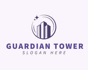 Realty Tower Buildings logo design