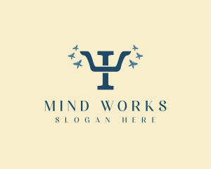 Mental Wellbeing Psychology logo design