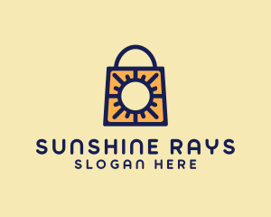 Sun Shopping Bag logo design