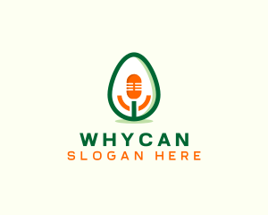Streamer - Avocado Mic Podcast logo design