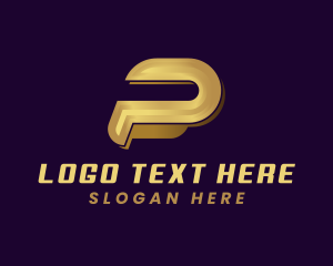 Metal - Metal Fabrication Letter P logo design