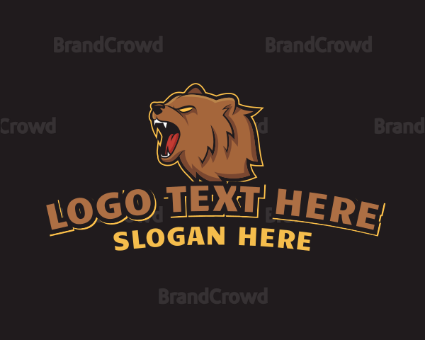 Gamer Grizzly Bear Logo