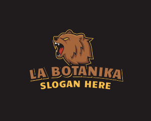 Angry - Gamer Grizzly Bear logo design