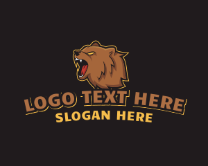 Gamer Grizzly Bear Logo