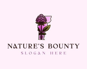 Vermont Nature Flower logo design