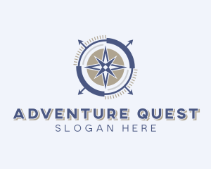 Navigation Compass Adventure logo design
