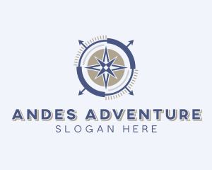 Navigation Compass Adventure logo design