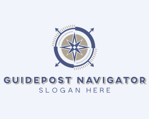 Navigation Compass Adventure logo design