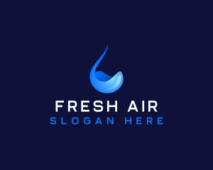 Droplet Fluid Water logo design