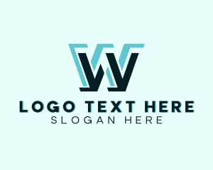 Accountant - Digital Firm Letter W logo design