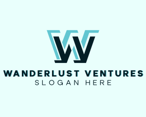 Digital Firm Letter W logo design