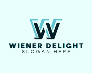 Digital Firm Letter W logo design