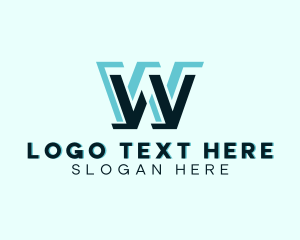 Digital Firm Letter W Logo