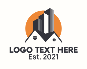 Neighborhood - City House Building Realty logo design