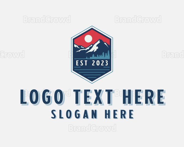 Mountain Outdoor Trekking Logo