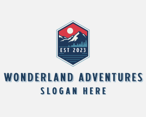 Mountain Outdoor Trekking logo design